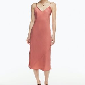 Wildfred Only Slip Dress in Warm Sienna Red